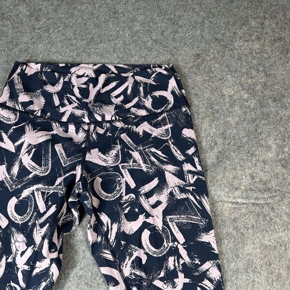 Lululemon Wunder Under Tight Womens 10 Graffiti Pop Navy Full Length Legging - Picture 2 of 8